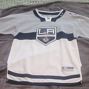 Reebok LA Kings Gray and Black Jersey